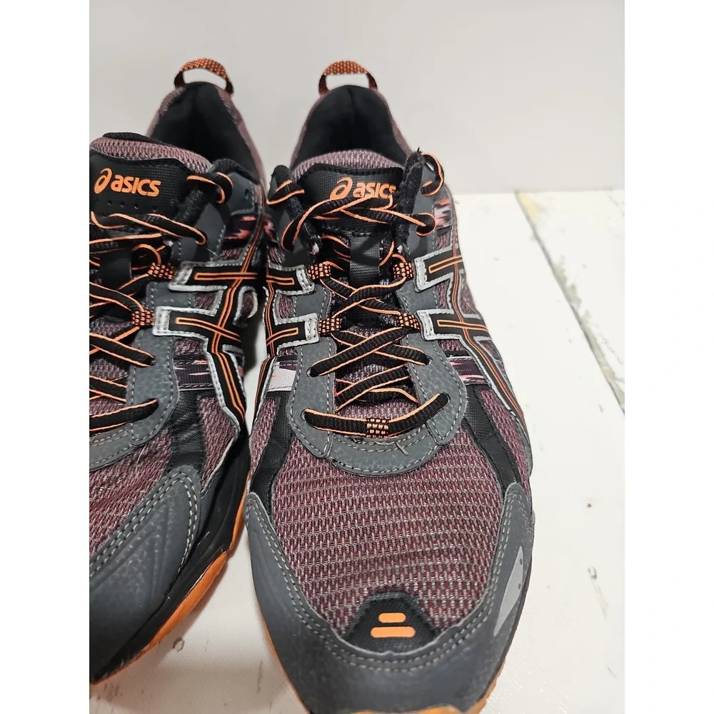 ASICS GEL Venture 5 Orange Grey mens Running Shoes Low Top Sneakers Size 13 US